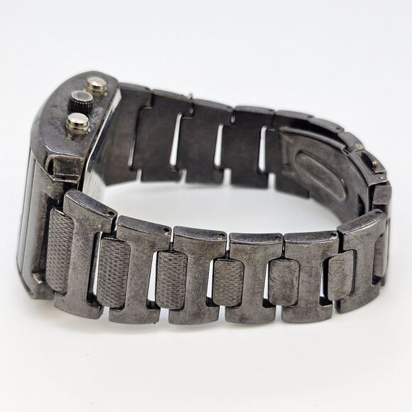 Surface Analog Digital Men Watch 38MM Black Dial Bracelet Band 7.5" New Battery - Picture 8 of 13